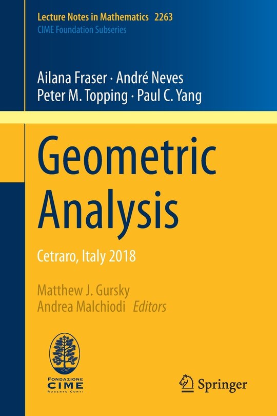 Couverture_Geometric Analysis