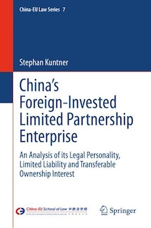 Couverture_China's Foreign-invested Limited Partnership Enterprise