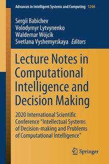 Couverture_Lecture Notes in Computational Intelligence and Decision Making