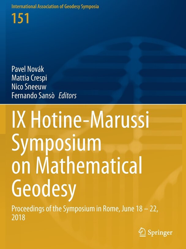 Front cover_Ix Hotine-marussi Symposium On Mathematical Geodesy