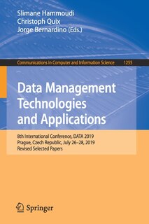 Front cover_Data Management Technologies and Applications
