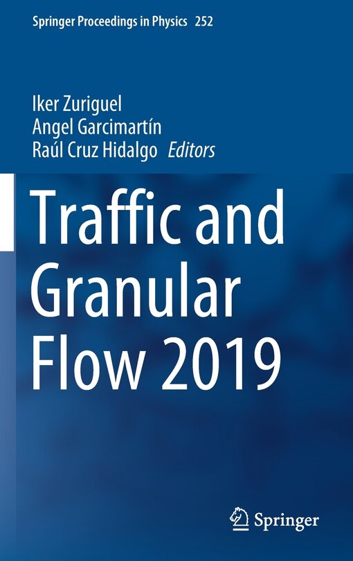 Front cover_Traffic And Granular Flow 2019