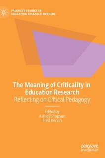 Front cover_The Meaning Of Criticality In Education Research