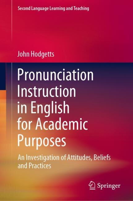 Couverture_Pronunciation Instruction In English For Academic Purposes
