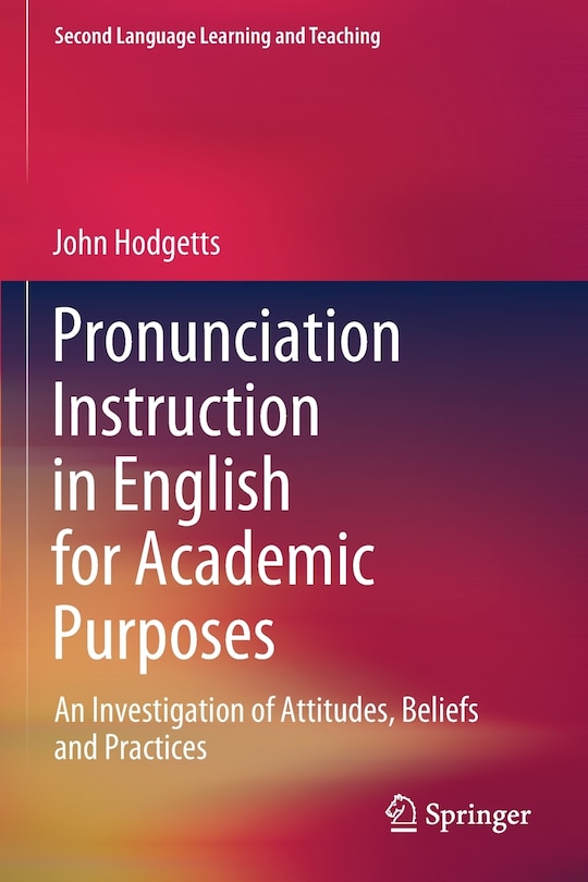 Couverture_Pronunciation Instruction In English For Academic Purposes