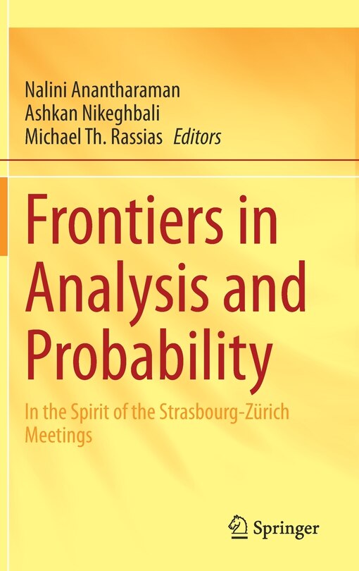 Front cover_Frontiers In Analysis And Probability