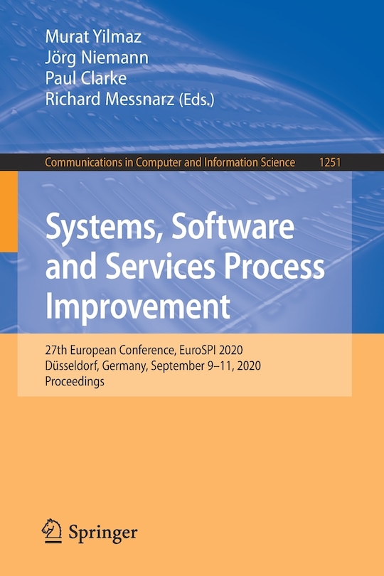 Front cover_Systems, Software And Services Process Improvement
