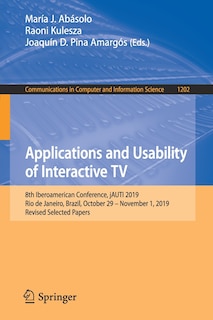 Front cover_Applications and Usability of Interactive TV