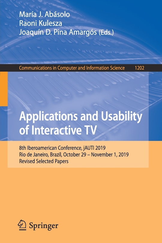 Front cover_Applications and Usability of Interactive TV