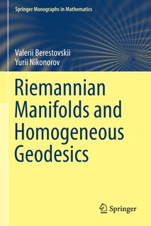 Couverture_Riemannian Manifolds And Homogeneous Geodesics