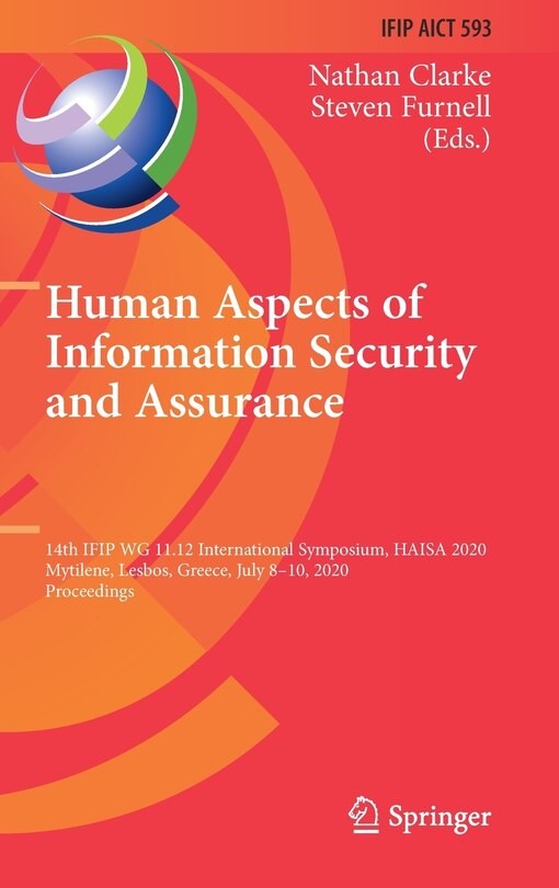 Couverture_Human Aspects of Information Security and Assurance