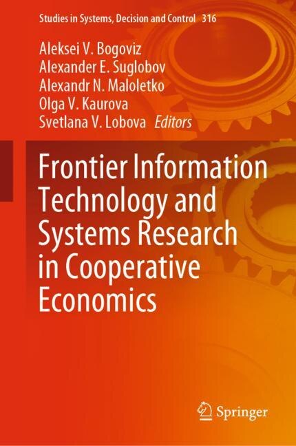 Front cover_Frontier Information Technology And Systems Research In Cooperative Economics