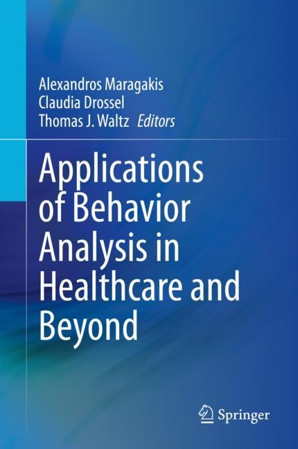 Couverture_Applications Of Behavior Analysis In Healthcare And Beyond
