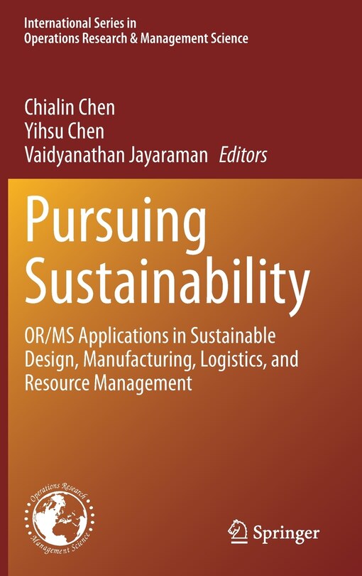 Front cover_Pursuing Sustainability