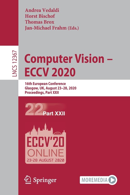 Couverture_Computer Vision - Eccv 2020