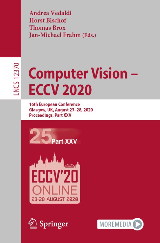 Front cover_Computer Vision - Eccv 2020