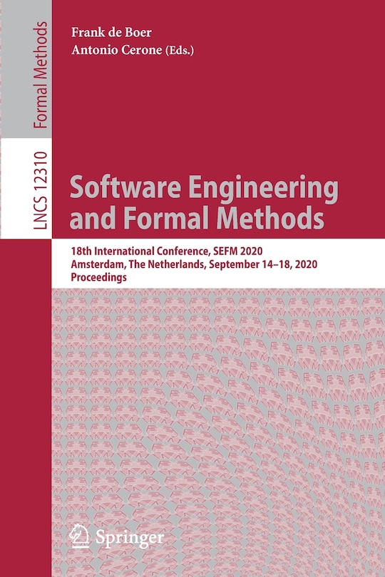 Front cover_Software Engineering and Formal Methods