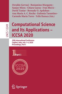 Front cover_Computational Science And Its Applications - Iccsa 2020
