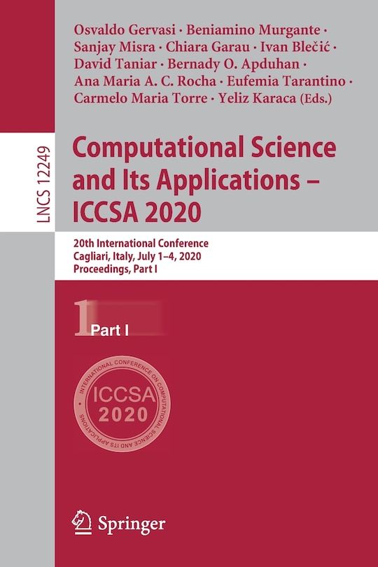 Front cover_Computational Science And Its Applications - Iccsa 2020