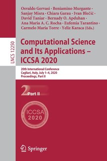 Front cover_Computational Science And Its Applications - Iccsa 2020