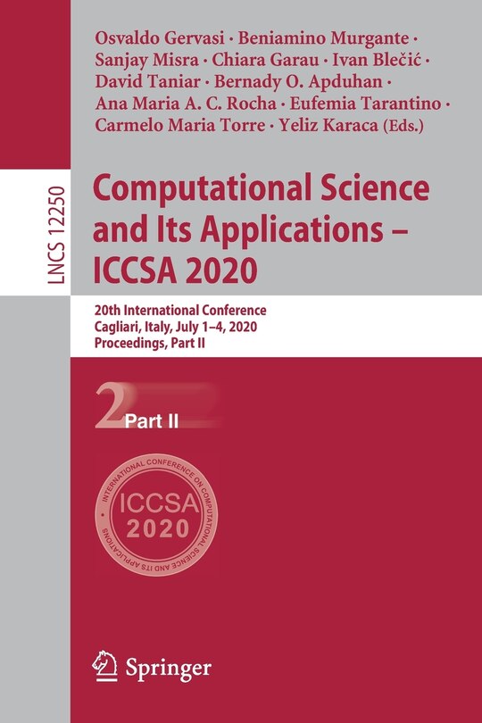 Front cover_Computational Science And Its Applications - Iccsa 2020