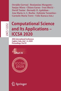 Front cover_Computational Science And Its Applications - Iccsa 2020