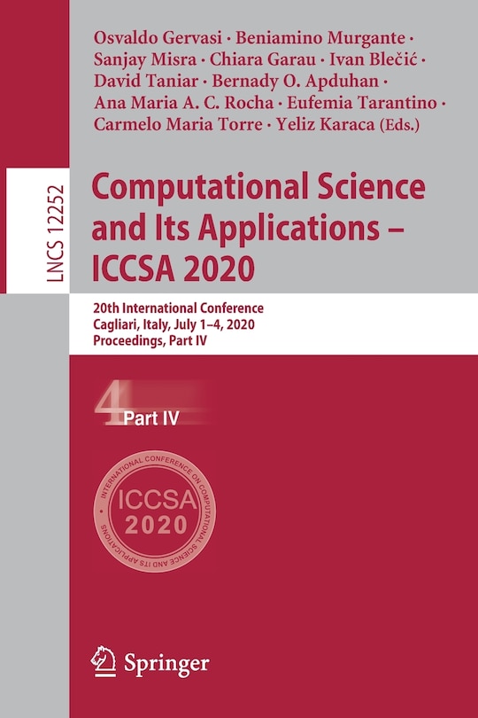 Front cover_Computational Science And Its Applications - Iccsa 2020