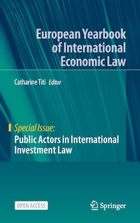 Front cover_Public Actors In International Investment Law