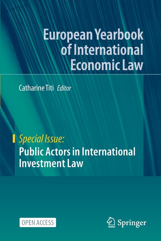 Couverture_Public Actors in International Investment Law