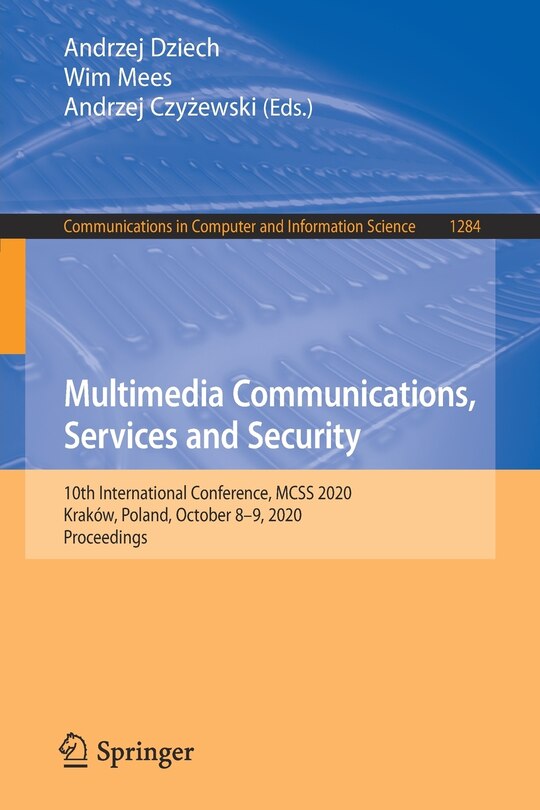 Front cover_Multimedia Communications, Services And Security