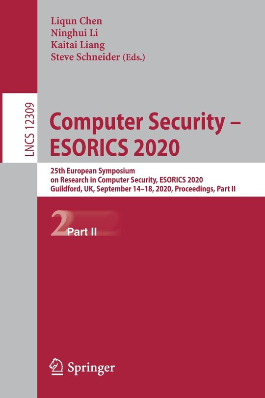 Front cover_Computer Security - ESORICS 2020