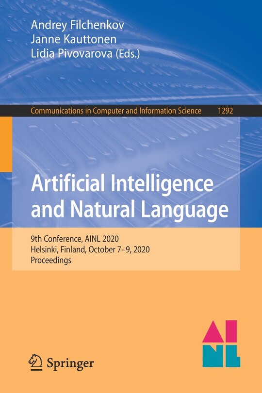 Front cover_Artificial Intelligence and Natural Language