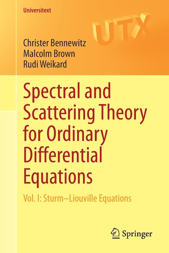 Couverture_Spectral And Scattering Theory For Ordinary Differential Equations