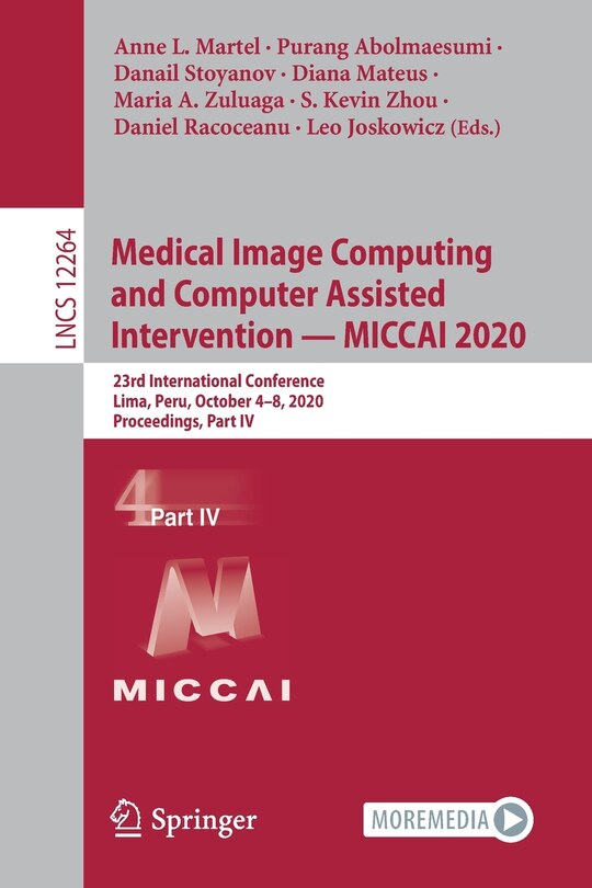 Couverture_Medical Image Computing And Computer Assisted Intervention - Miccai 2020