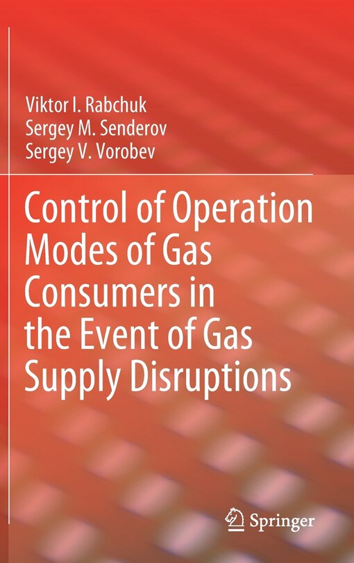 Front cover_Control Of Operation Modes Of Gas Consumers In The Event Of Gas Supply Disruptions