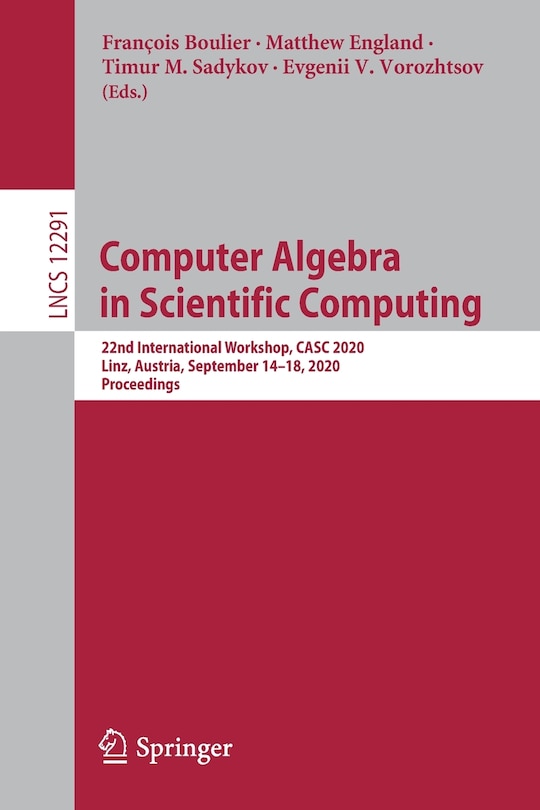 Couverture_Computer Algebra In Scientific Computing