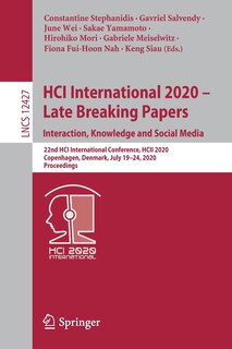 Front cover_HCI International 2020 - Late Breaking Papers