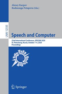 Front cover_Speech And Computer
