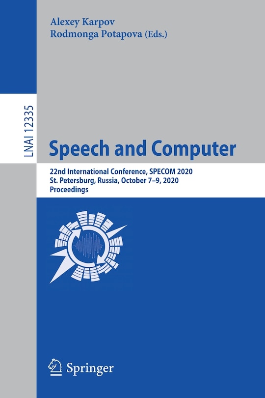Front cover_Speech And Computer