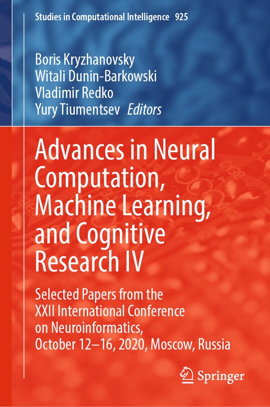 Front cover_Advances in Neural Computation, Machine Learning, and Cognitive Research IV