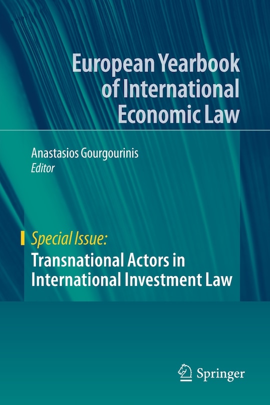 Front cover_Transnational Actors In International Investment Law