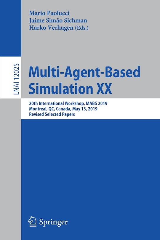 Couverture_Multi-agent-based Simulation Xx