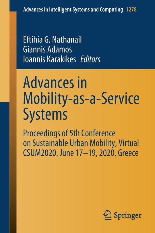 Front cover_Advances in Mobility-as-a-Service Systems