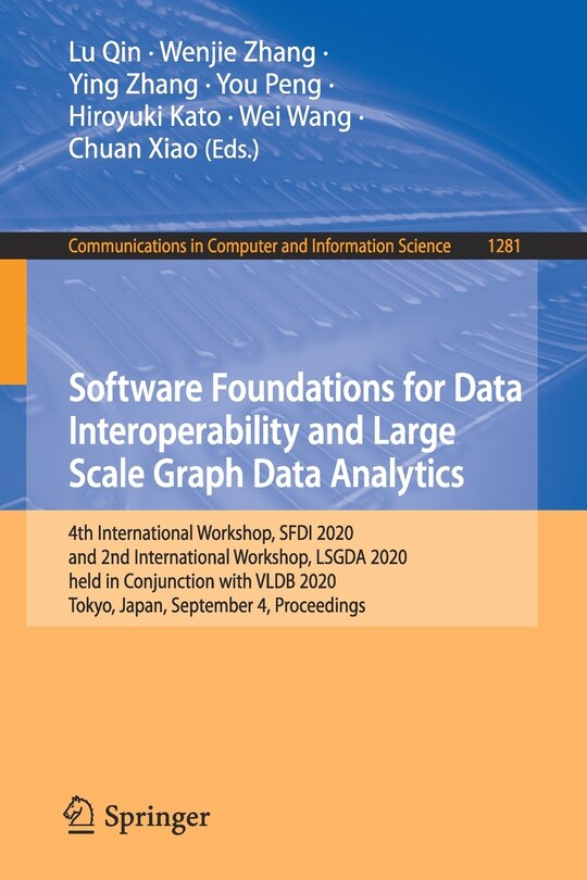 Couverture_Software Foundations for Data Interoperability and Large Scale Graph Data Analytics