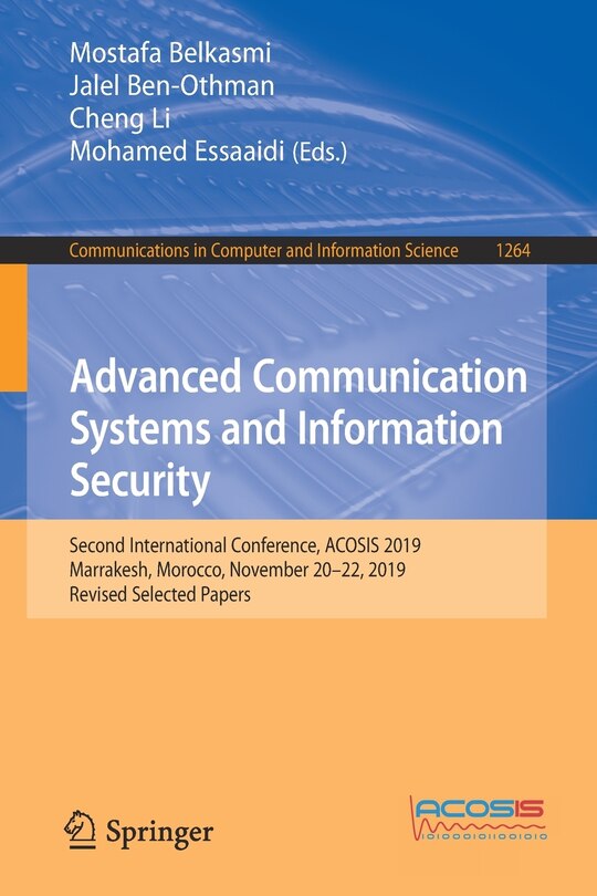 Front cover_Advanced Communication Systems and Information Security