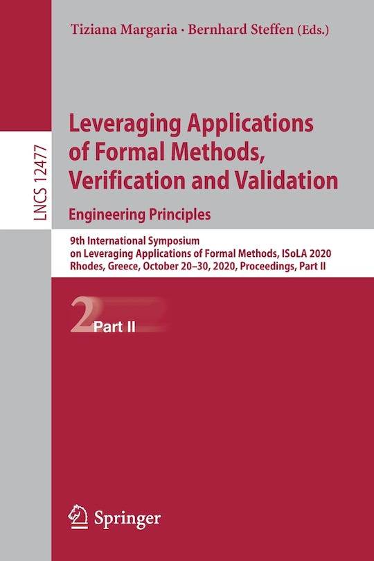 Couverture_Leveraging Applications of Formal Methods, Verification and Validation