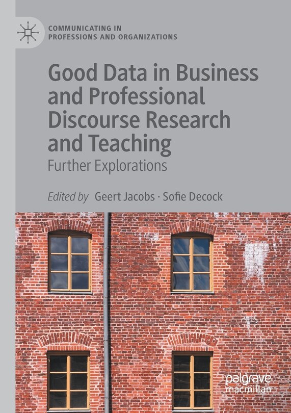 Front cover_Good Data In Business And Professional Discourse Research And Teaching