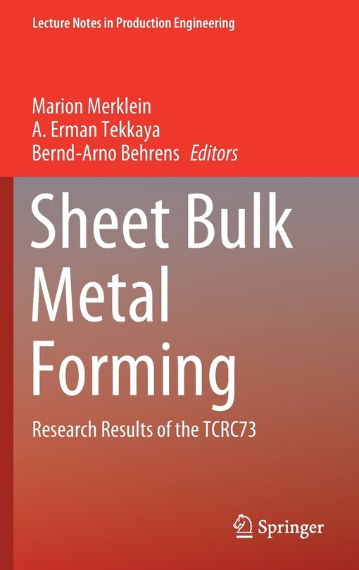 Front cover_Sheet Bulk Metal Forming