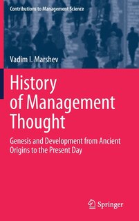 Front cover_History Of Management Thought