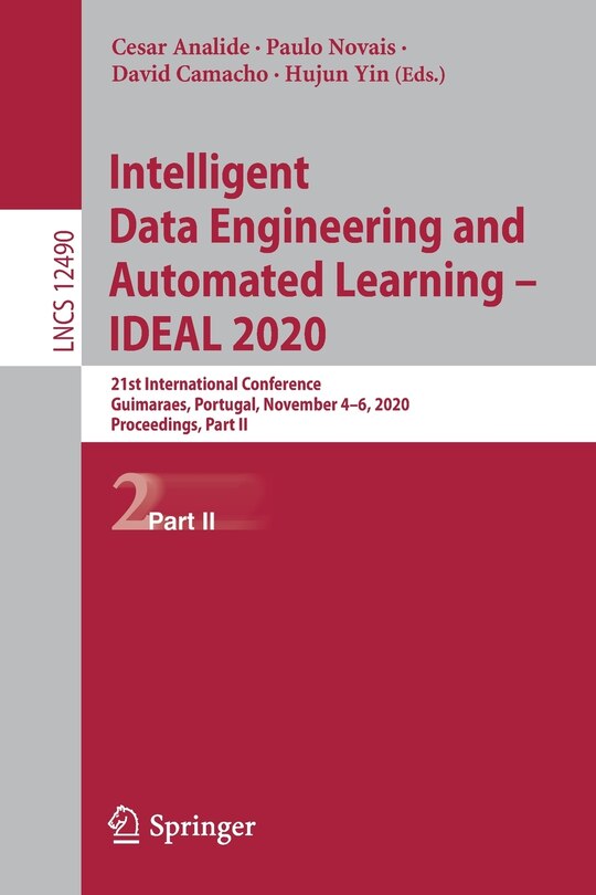 Front cover_Intelligent Data Engineering And Automated Learning - Ideal 2020